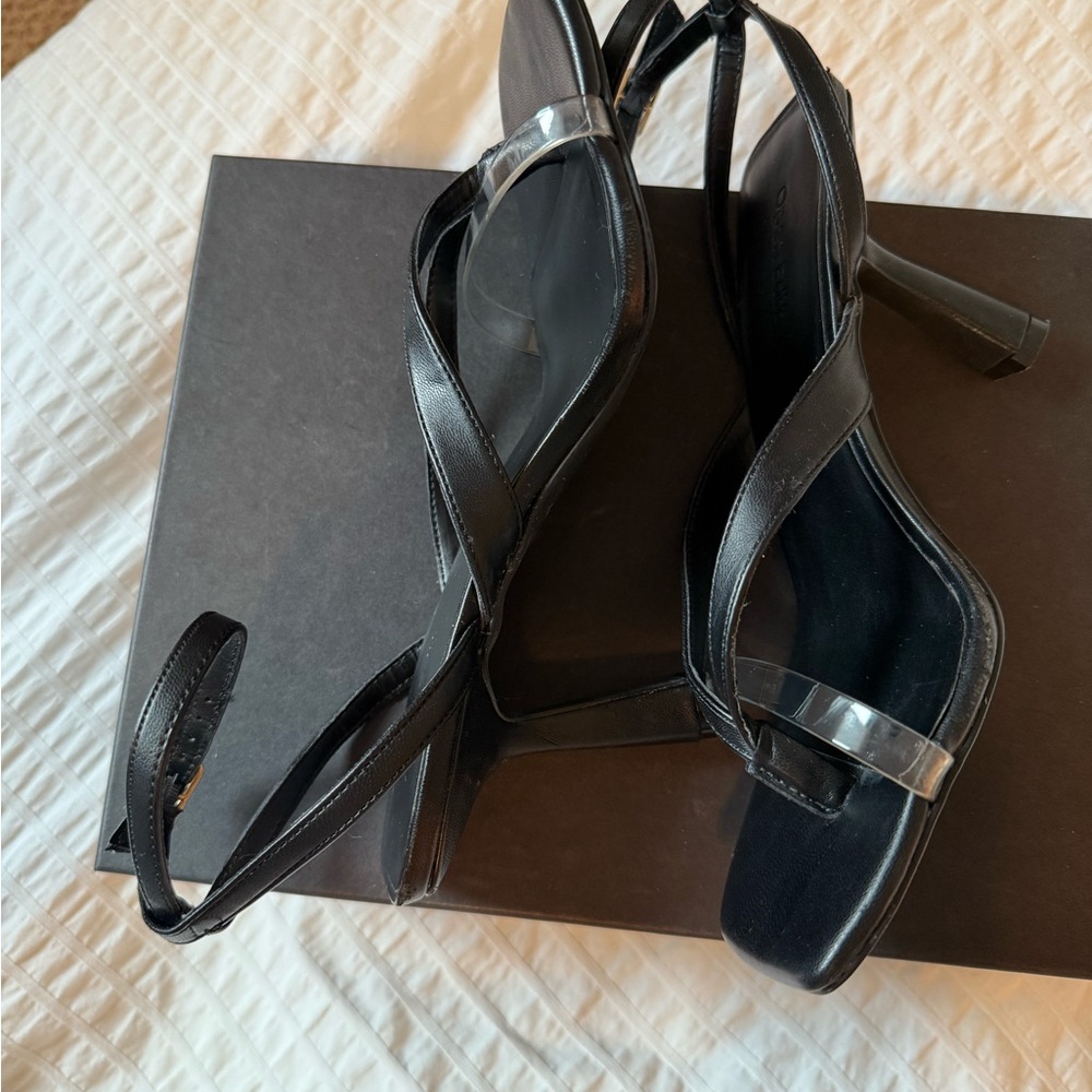 OPEN EDIT Black Strappy Heels | Women’s size 7.5 - Picture 6 of 6